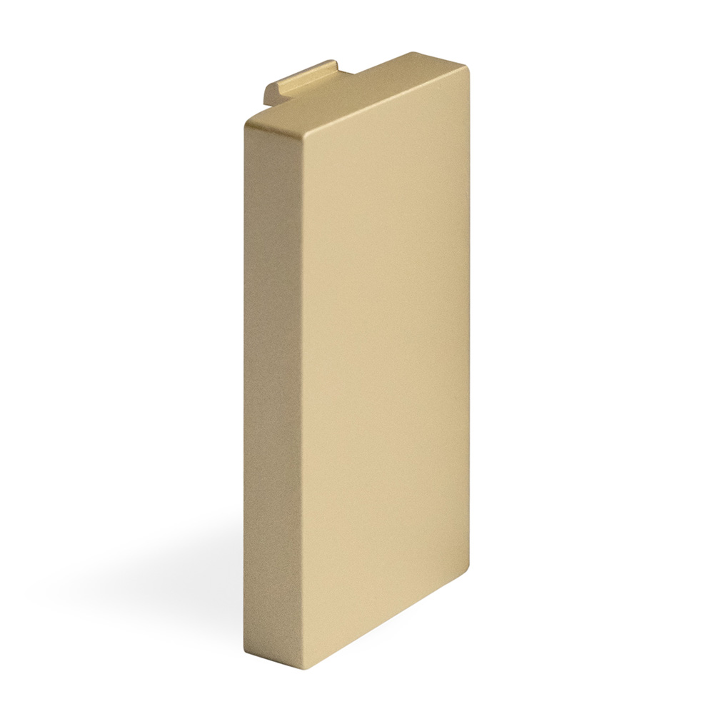 Фото Заглушка золотая, 1/2, модуль, Vell {GD-Blank}