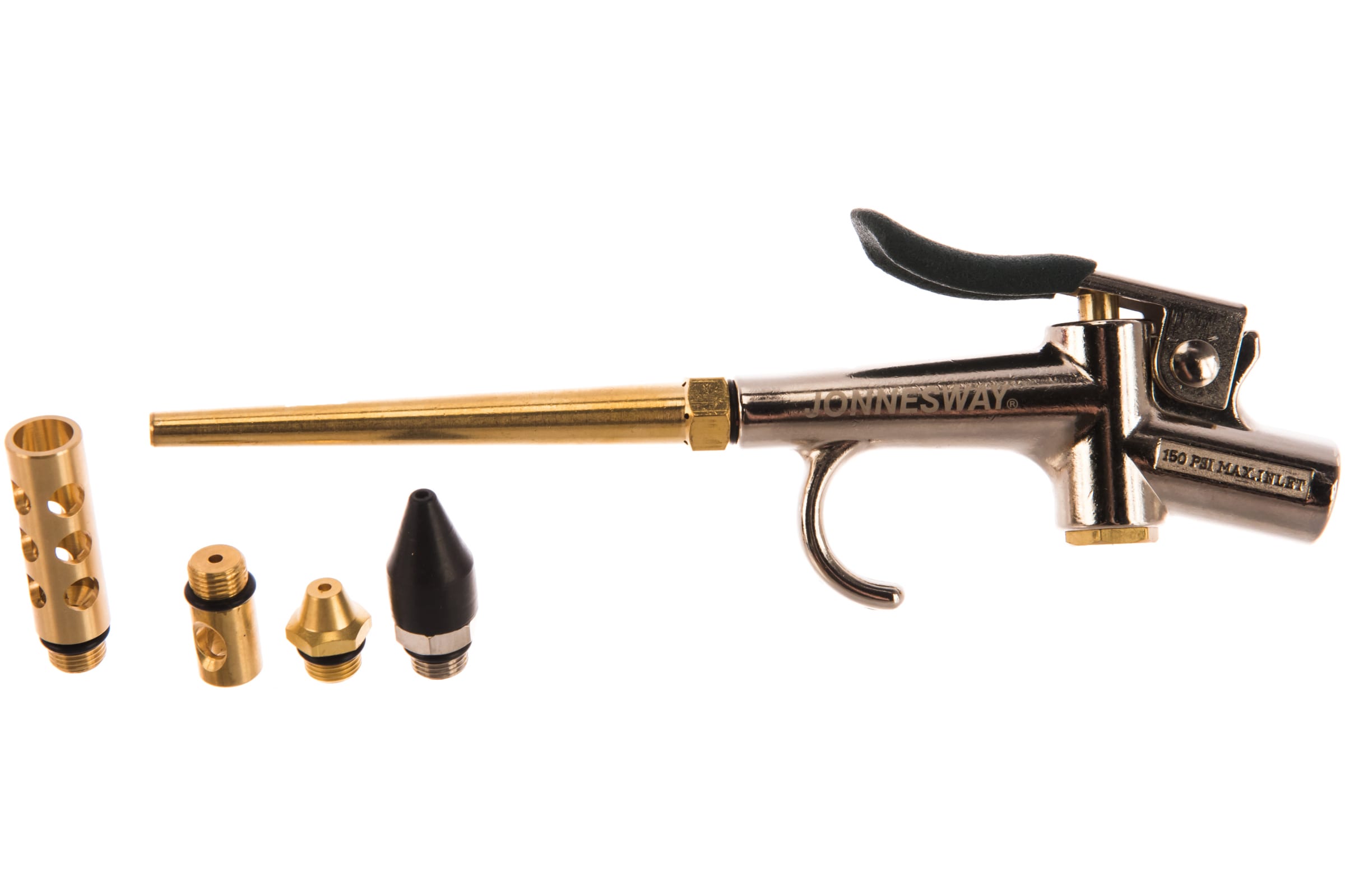Фото JAT-6904S Пистолет продувочный с насадками, 5 предметов JonnesWay {49737} (2)