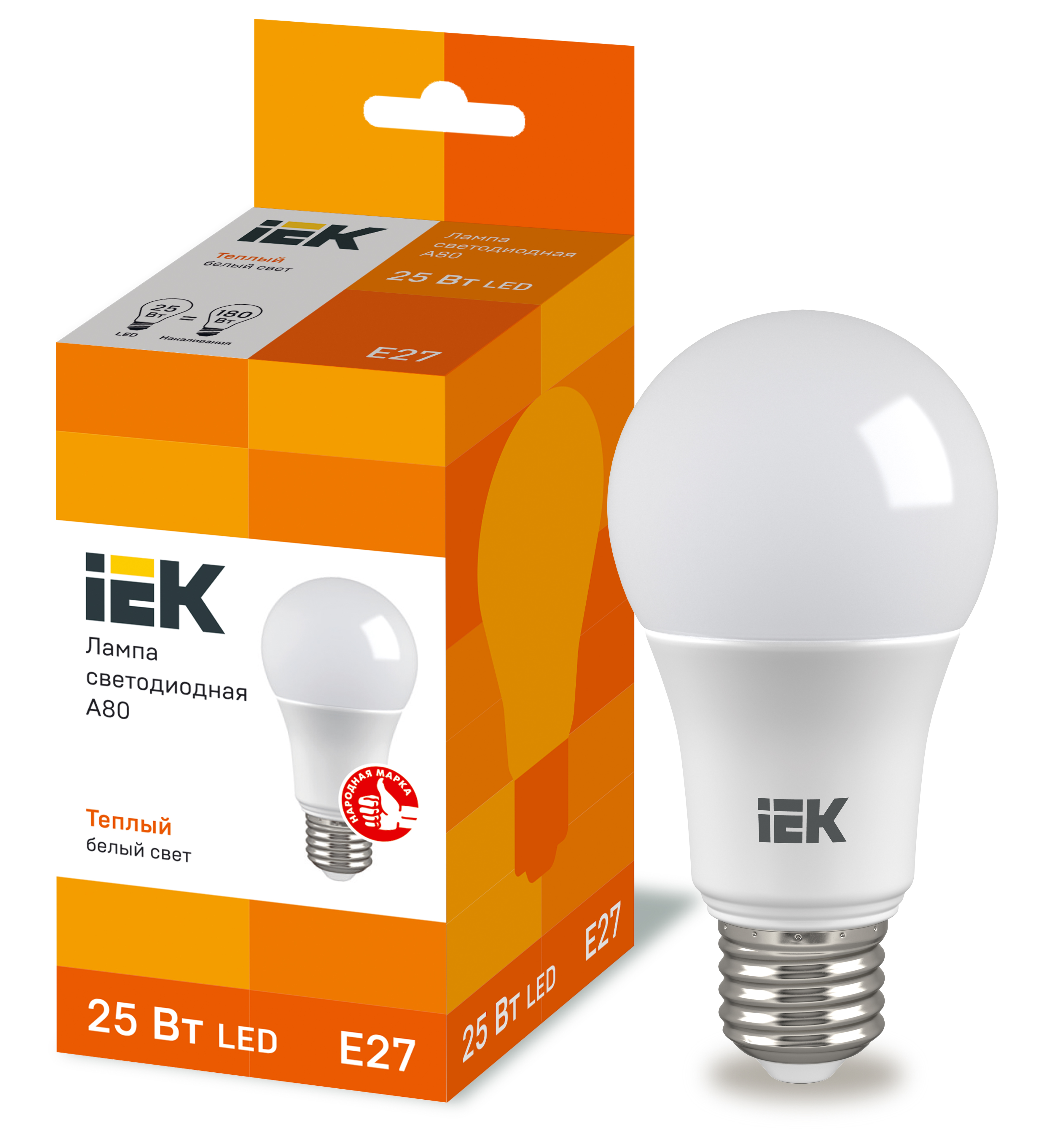Фото IEK Лампа LED A80 шар 25Вт 230В 3000К E27 {LLE-A80-25-230-30-E27}